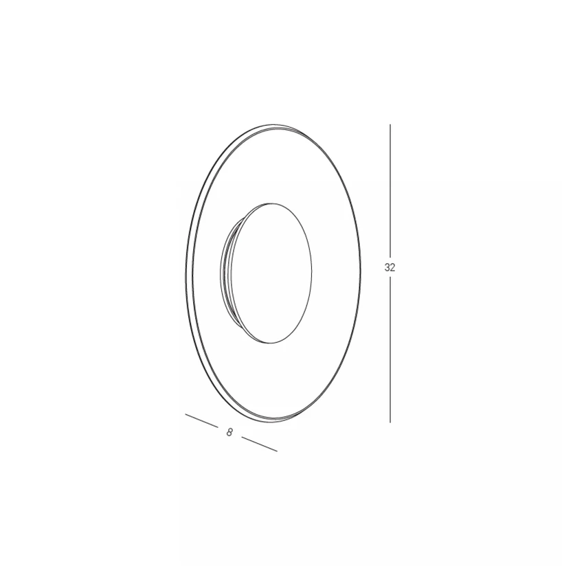 18W LED sieninis šviestuvas, juodu korpusu/rudas stiklas, 2700/3000K, dimeriuojamas, 25270