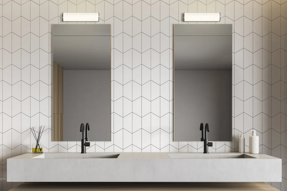 Sieninis šviestuvas 18W LED sieninis veidrodžio šviestuvas ALDO, chromo/baltos sp., 3000/4000K, IP44, A3432170C
