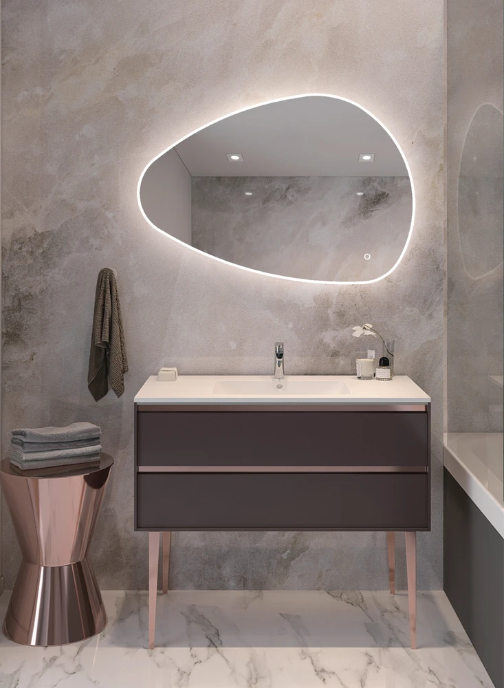 Sieninis šviestuvas 18W LED šviestuvas - veidrodis, chromo sp., 3000/4000K, dimeriuojamas, IP44, 25385