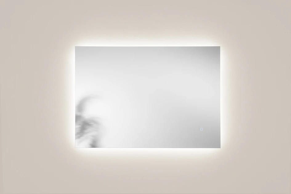 Sieninis šviestuvas 18W LED šviestuvas - veidrodis HALO, sidabro sp., CCT, dimeriuojamas, IP44