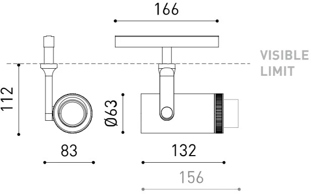 18W šviestuvas į magnetines sistemas PLUS 48V, 12°-51°, juodas, 2700K, DALI, su maitinimo šaltiniu