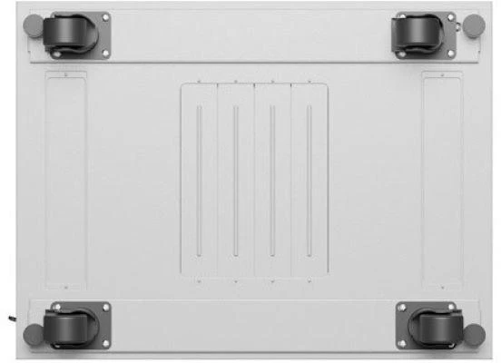 LANBERG laisvai pastatoma stelažinė spintelė 19/15U 600x800 stiklinių durelių LCD plokščias komplektas pilkas V2