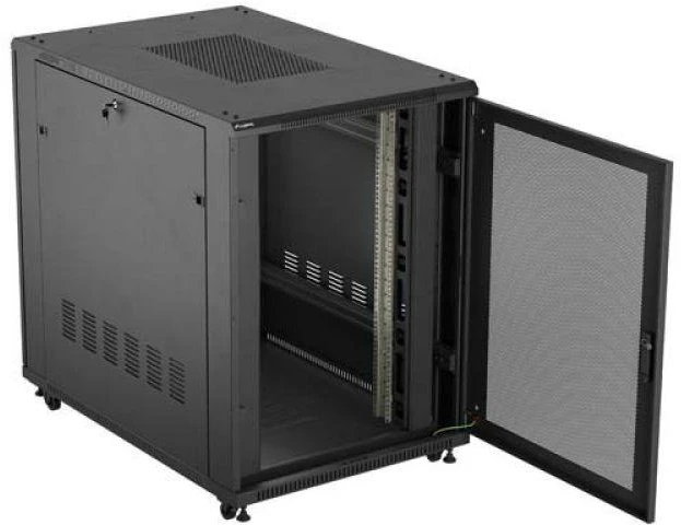 Lanberg pastatoma rack spintelė 19" 22U 800x1200 juodos perforuotos durys