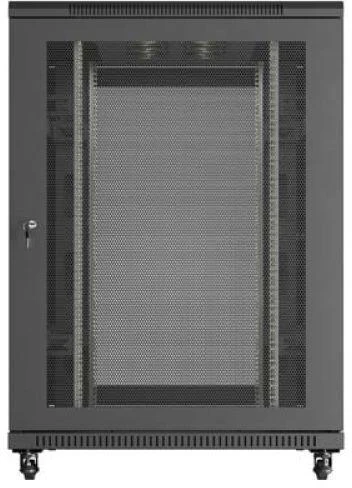 Lanberg pastatoma rack spintelė 19" 22U 800x1200 juodos perforuotos durys