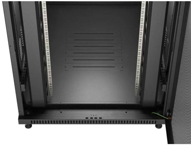 Lanberg pastatoma rack spintelė 19" 22U 800x1200 juodos perforuotos durys
