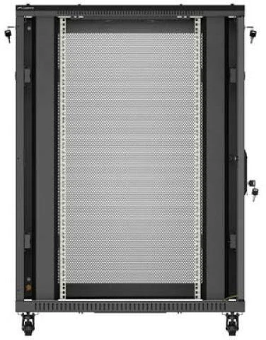 Lanberg pastatoma rack spintelė 19" 22U 800x1200 juodos perforuotos durys