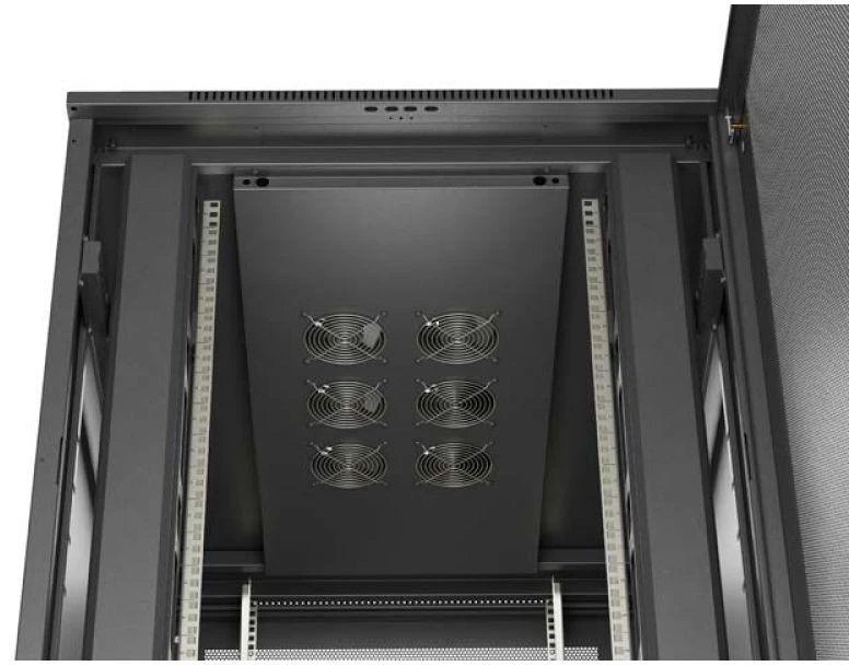 Lanberg pastatoma rack spintelė 19" 22U 800x1200 juodos perforuotos durys