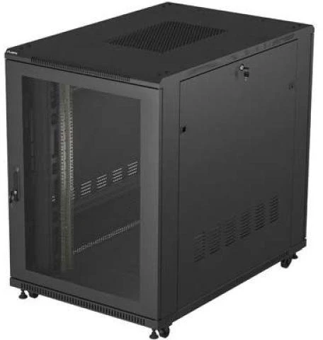 Lanberg pastatoma rack spintelė 19" 22U 800x1200 juodos perforuotos durys