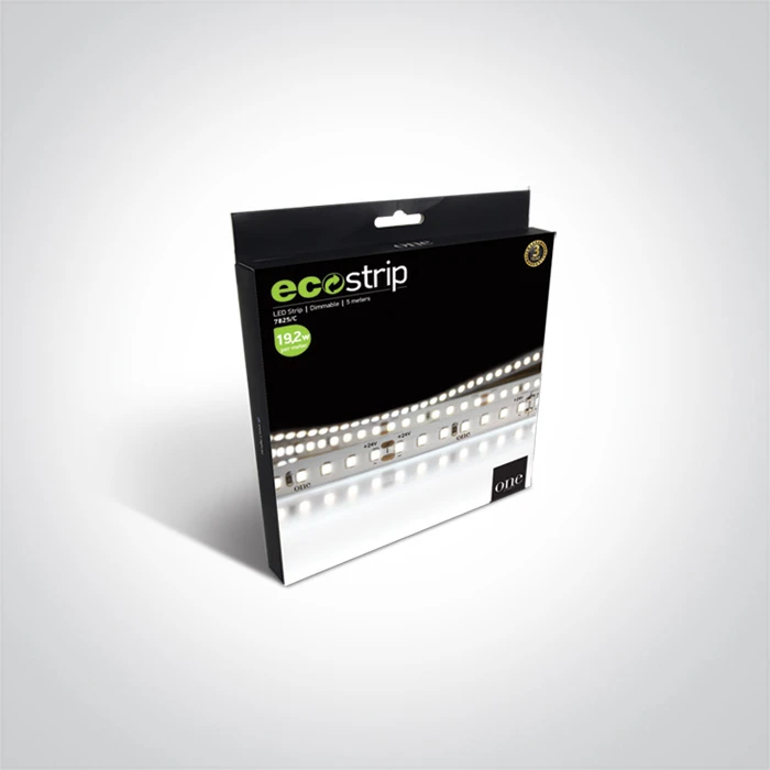 19,2W/m LED juosta, 4000K, 5m ritė, 7825/C