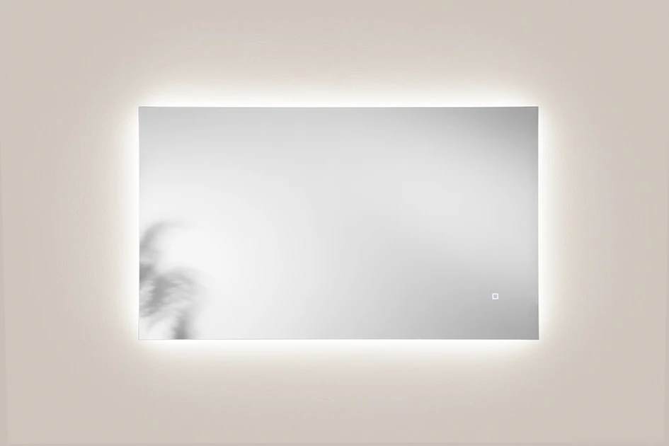 Sieninis šviestuvas 19,5W LED šviestuvas - veidrodis HALO, sidabro sp., CCT, dimeriuojamas, IP44