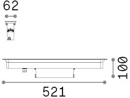 19W LED įleidžiamas į grindinį lauko šviestuvas THOR, plieno sp., 3000K, IP67, 351285