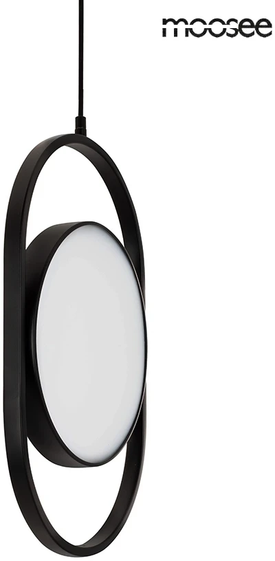 19W LED pakabinamas šviestuvas SPINNER 26, juodas, 3000K