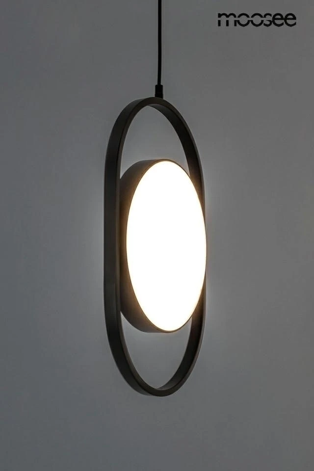 19W LED pakabinamas šviestuvas SPINNER 26, juodas, 3000K