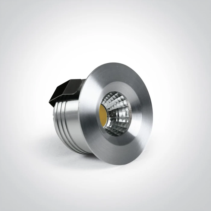 1W/3W LED įleidžiamas šviestuvas, aliuminio sp., 3000K, 10103B/AL/W