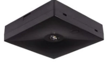 Intelight 1W avarinis šviestuvas STARLET QUAD SO 150 NM 1H MT, juodas