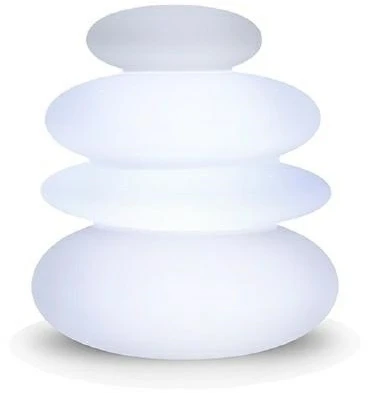 1W LED įkraunamas šviestuvas BALANS, baltas, 6000K/RGB, IP54, su USB jungtimi, dimeriuojamas
