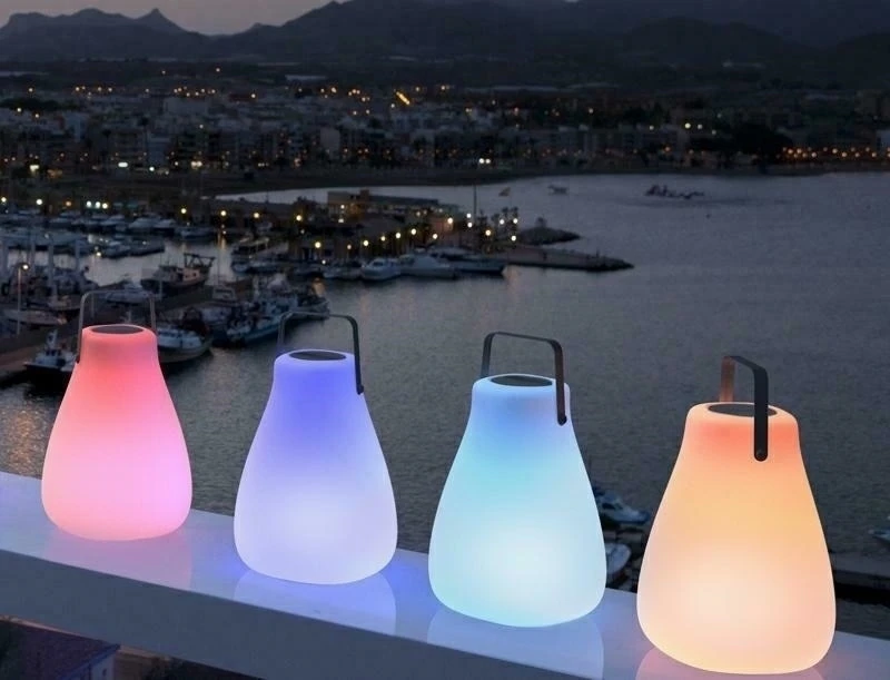 1W LED įkraunamas šviestuvas KURBY 38, baltas, 3000/6500K/RGB, IP65, su USB jungtimi, dimeriuojamas