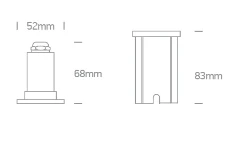 1W LED įleidžiamas baseino šviestuvas, nerūdijančio plieno sp., 3000K, IP68, 69066/W