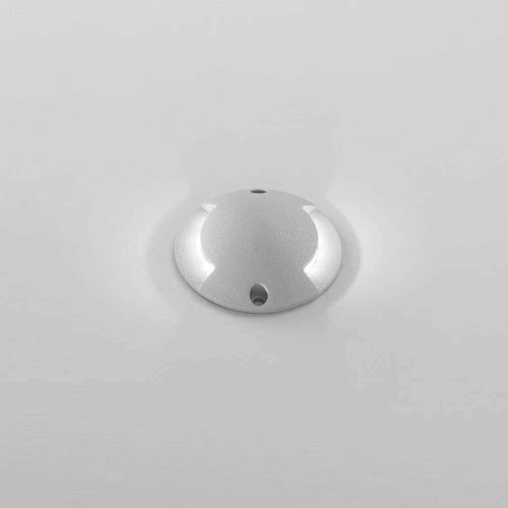 1W LED įleidžiamas į grindinį šviestuvas ELMO, sidabro sp., 3000K, IP65