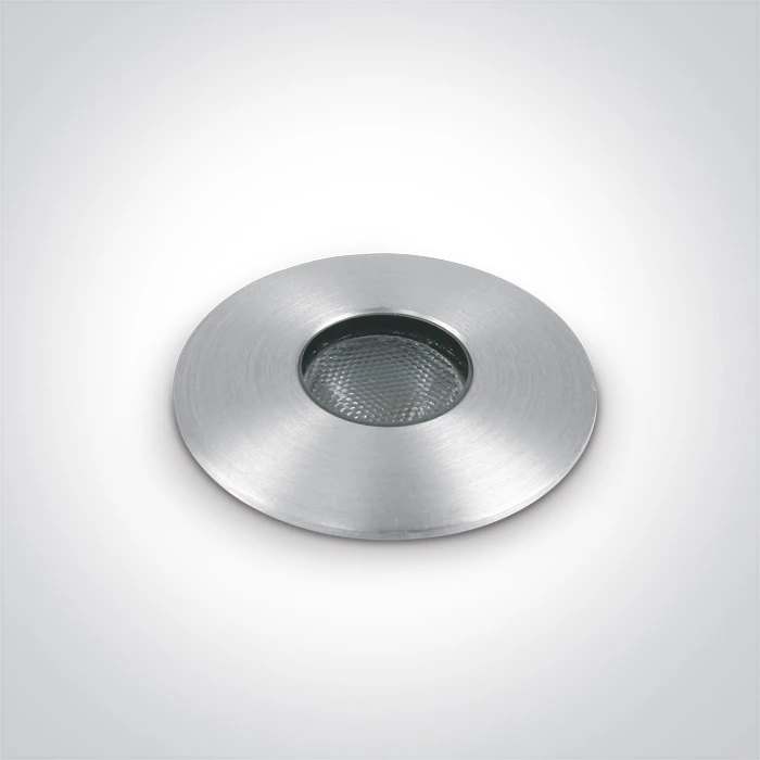 1W LED įleidžiamas į žemę šviestuvas, aliuminio sp., 3000K, 69042/AL/W