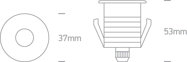 1W LED įleidžiamas į žemę šviestuvas, aliuminio sp., 3000K, 69042/AL/W