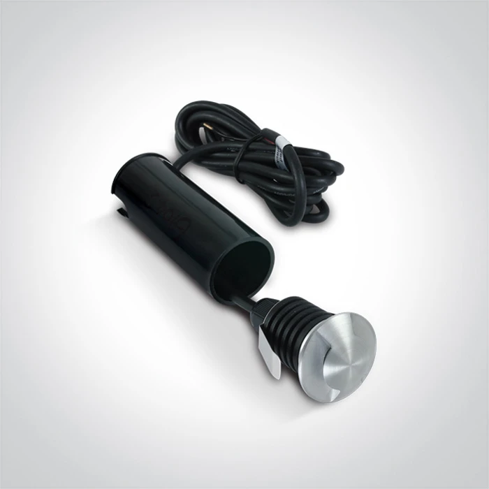 1W LED įleidžiamas į žemę šviestuvas, aliuminio sp., 3000K, 69042B/AL/W