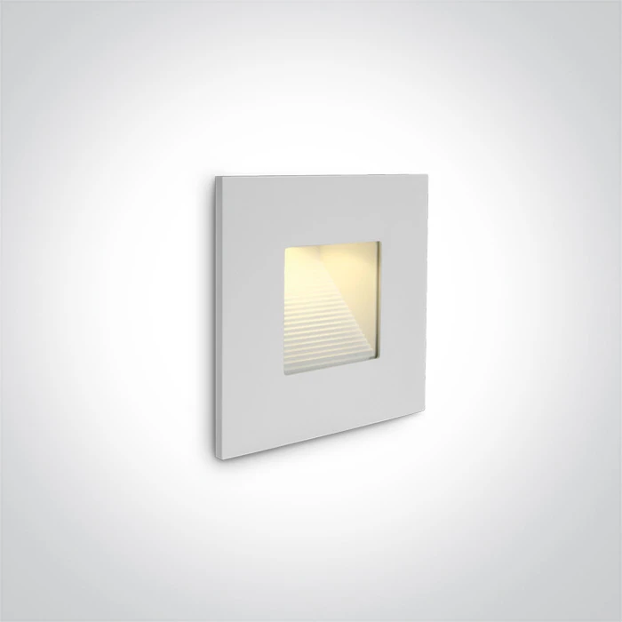 1W LED įleidžiamas sieninis šviestuvas, 3000K, 68006N/W