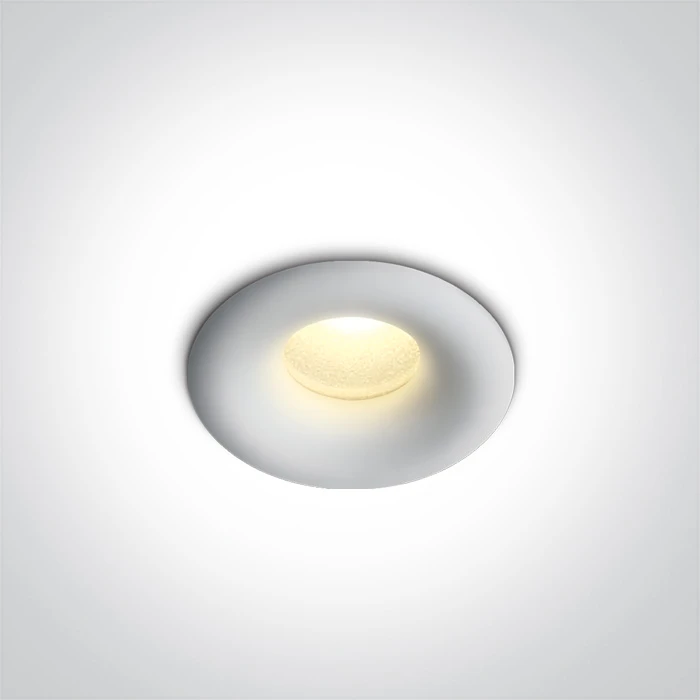 1W LED įleidžiamas šviestuvas, baltas, 3000K, 10101L/W/W