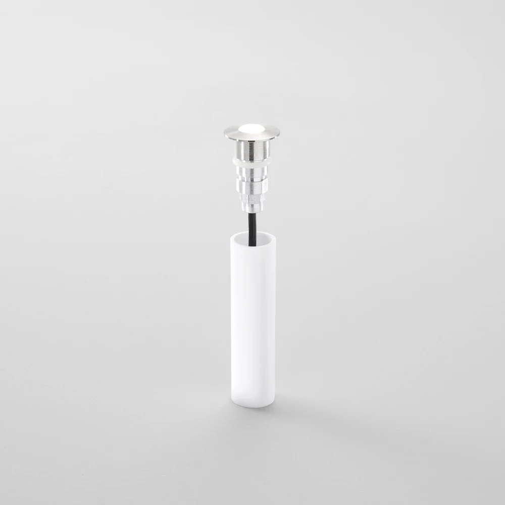 1W LED lauko įleidžiamas šviestuvas BARRET, nikelio sp., 3000K, IP67