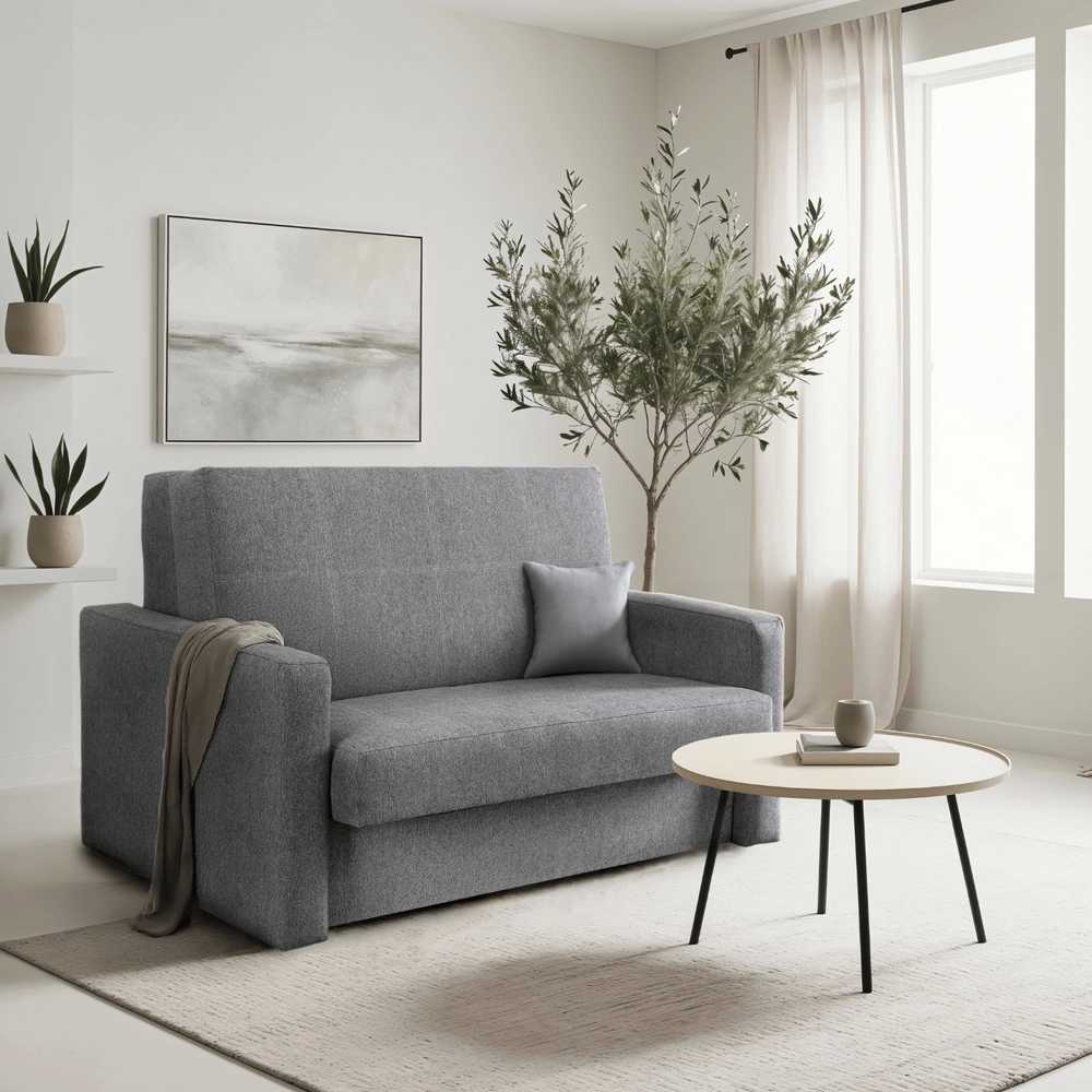 Mebel Elite Atlenkiamas miegamasis fotelis MILAN 2, 2 vnt., pilkas