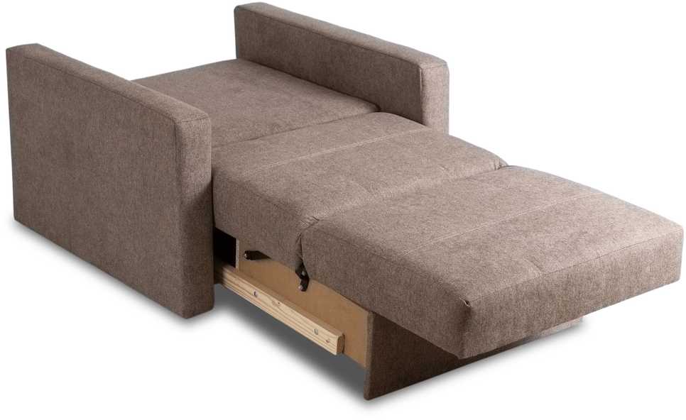 Mebel Elite Fotelis-lova MILAN 1, 2 vnt., smėlio spalvos