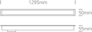20-40W LED įleidžiamas linijinis šviestuvas, baltas, 3000/4000/5000K, 38145BR/W/V
