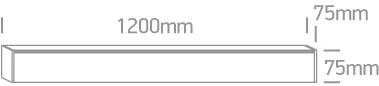 20-40W LED linijinės sistemos šviestuvas, baltas, 3000/4000/5000K, 38160A/W/V