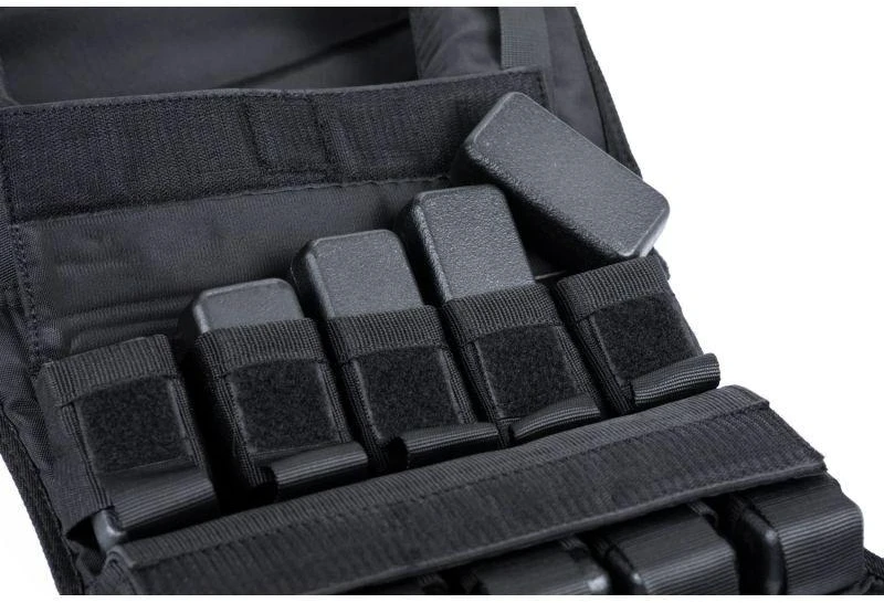 20 kg Svorinė treniruočių liemenė su skriemuliais W20B | DBX Bushido
