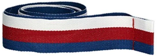 20 mm juosta - mėlyna, raudona ir balta