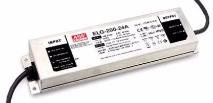 200W LED impulsinis maitinimo šaltinis MEAN WELL, 24V, 8.4A, dimeriuojamas, PFC, IP67