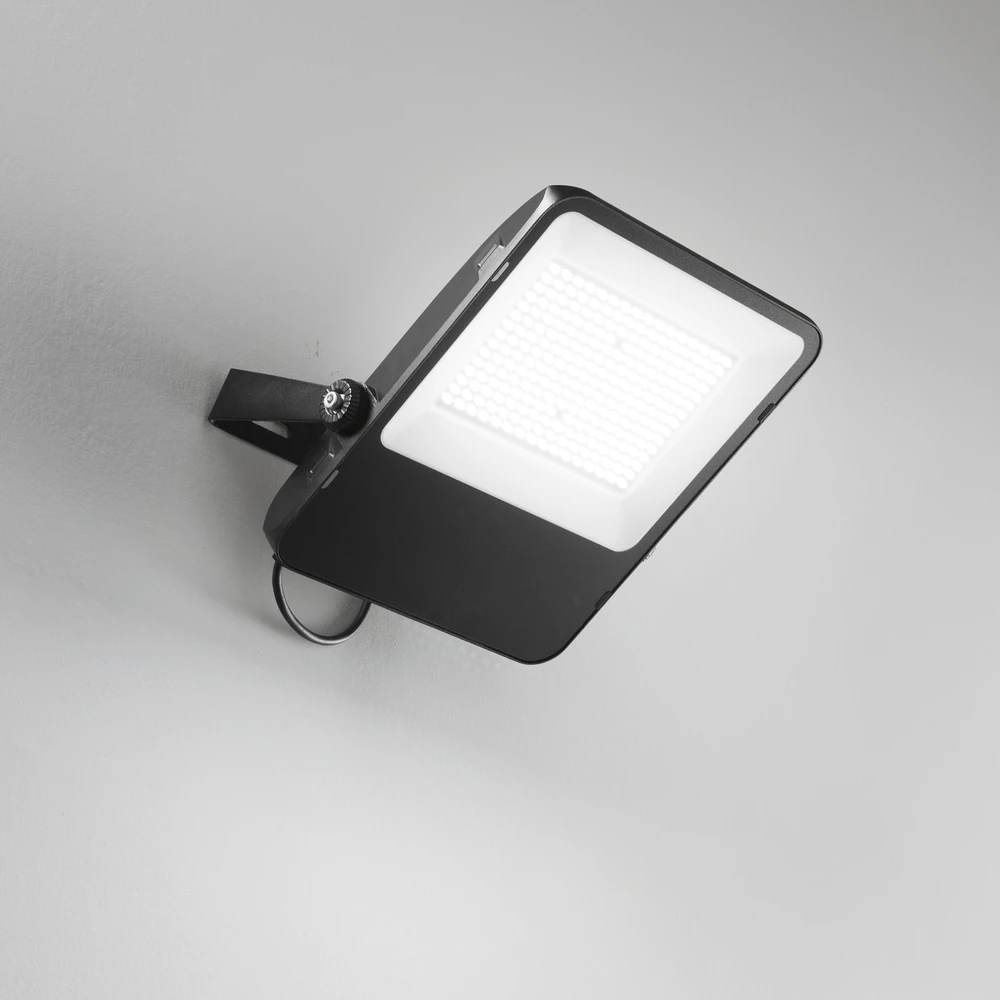 200W LED prožektorius TAURUS, juodas, 3000K, IP65