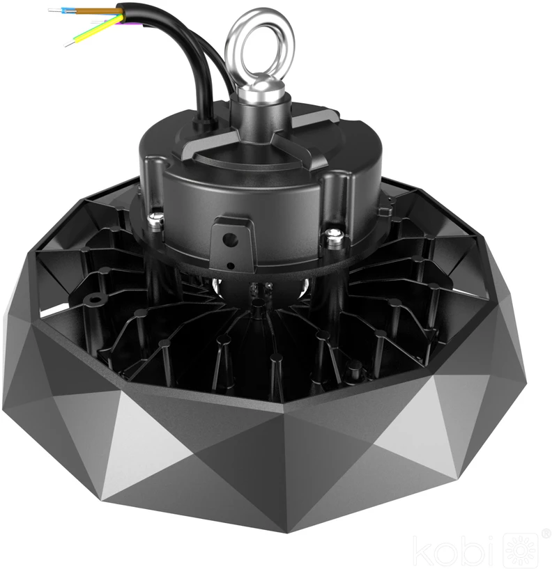 200W LED UFO šviestuvas ANICA, juodas, 4000K, IP65, dimeriuojamas