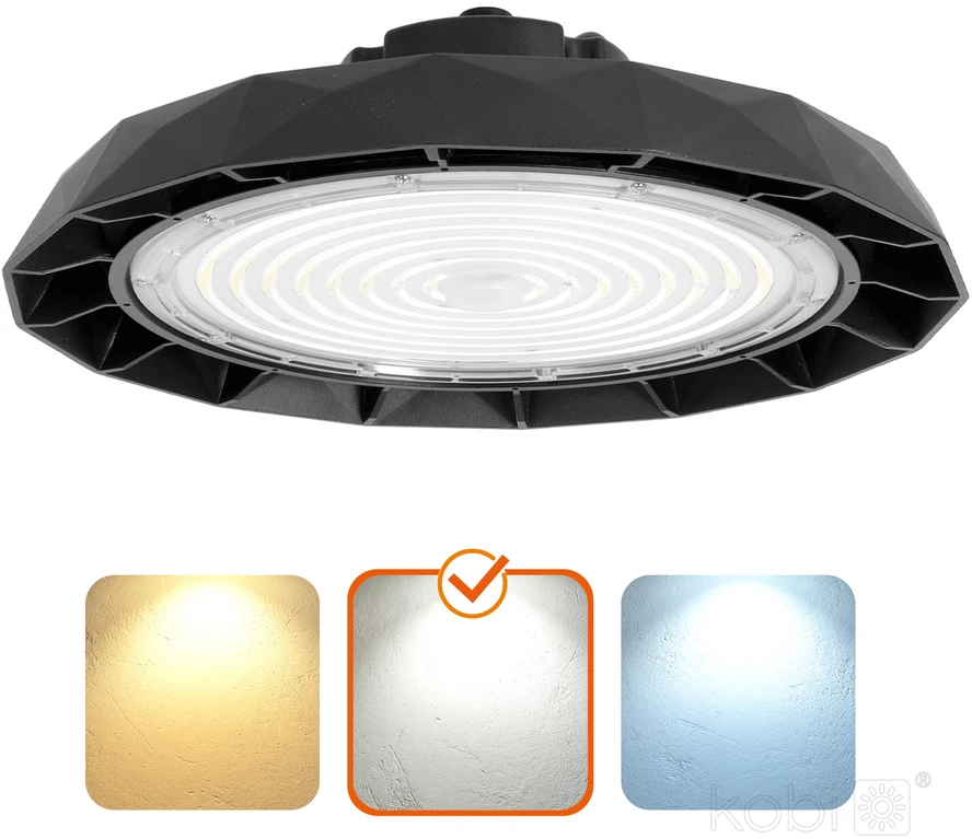 200W LED UFO šviestuvas ANICA, juodas, 4000K, IP65, DALI