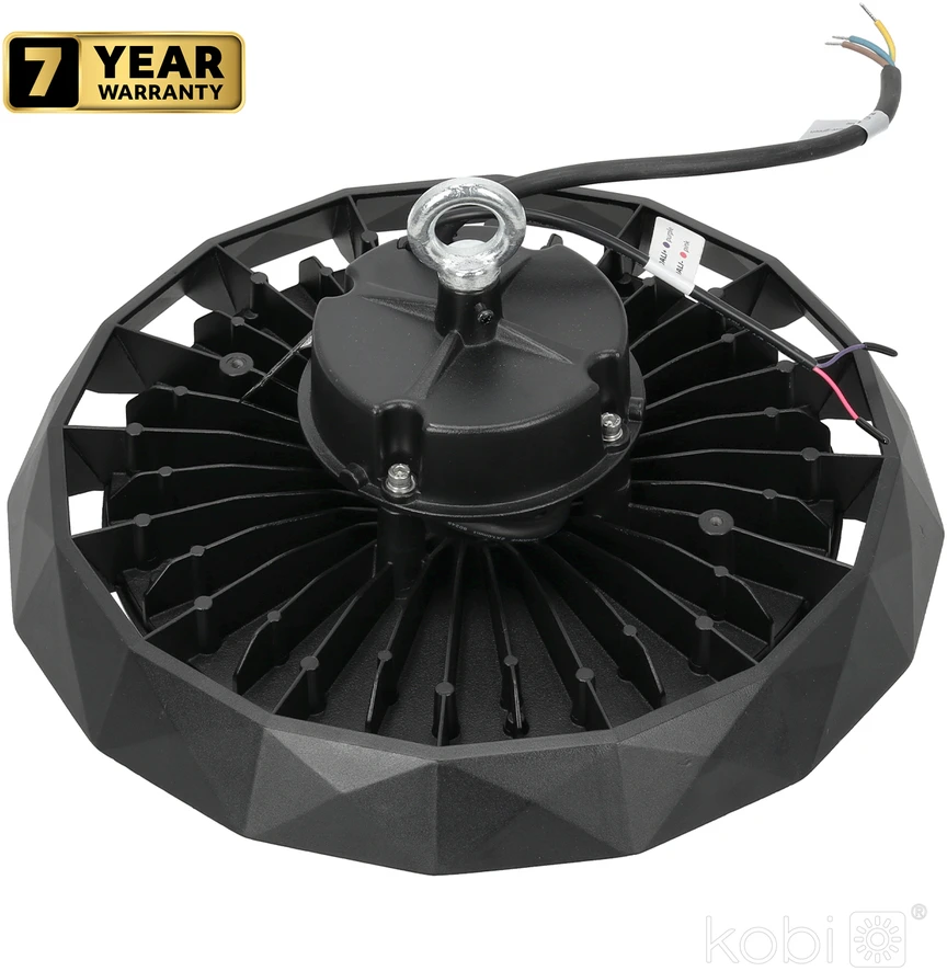 200W LED UFO šviestuvas ANICA, juodas, 4000K, IP65, DALI
