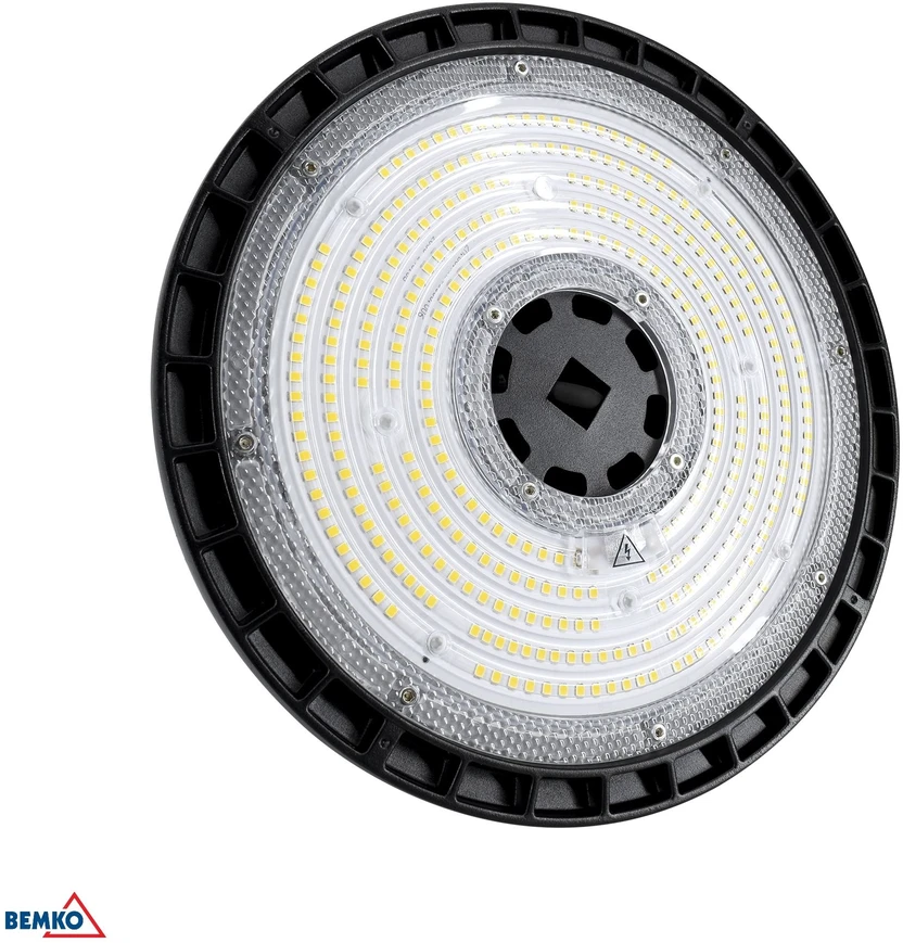 Bemko 200W LED UFO šviestuvas PARIT, juodas, 4000K, IP65, 90°, DALI