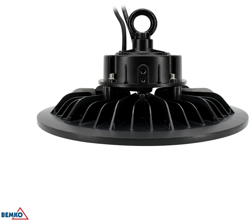 Bemko 200W LED UFO šviestuvas PARIT, juodas, 4000K, IP65, 90°