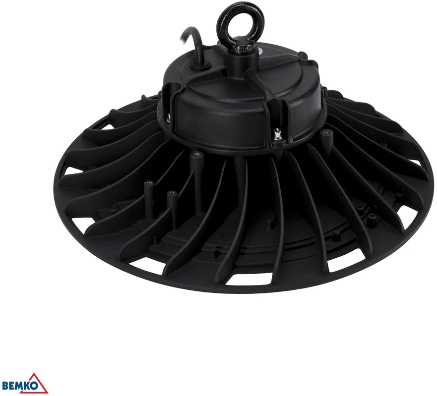 200W LED UFO šviestuvas PARIT, juodas, 4000K, IP65, 90°
