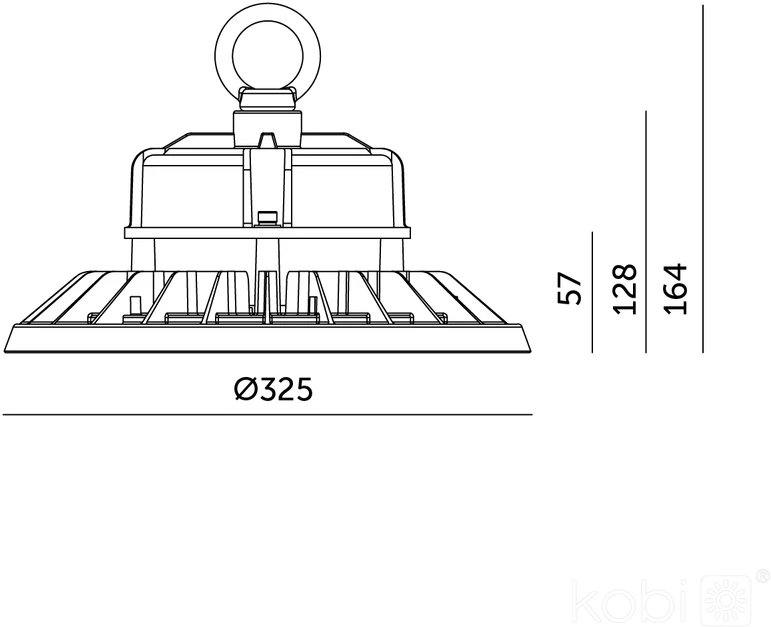 200W LED UFO šviestuvas RIO, juodas, 4000/5000K, IP66