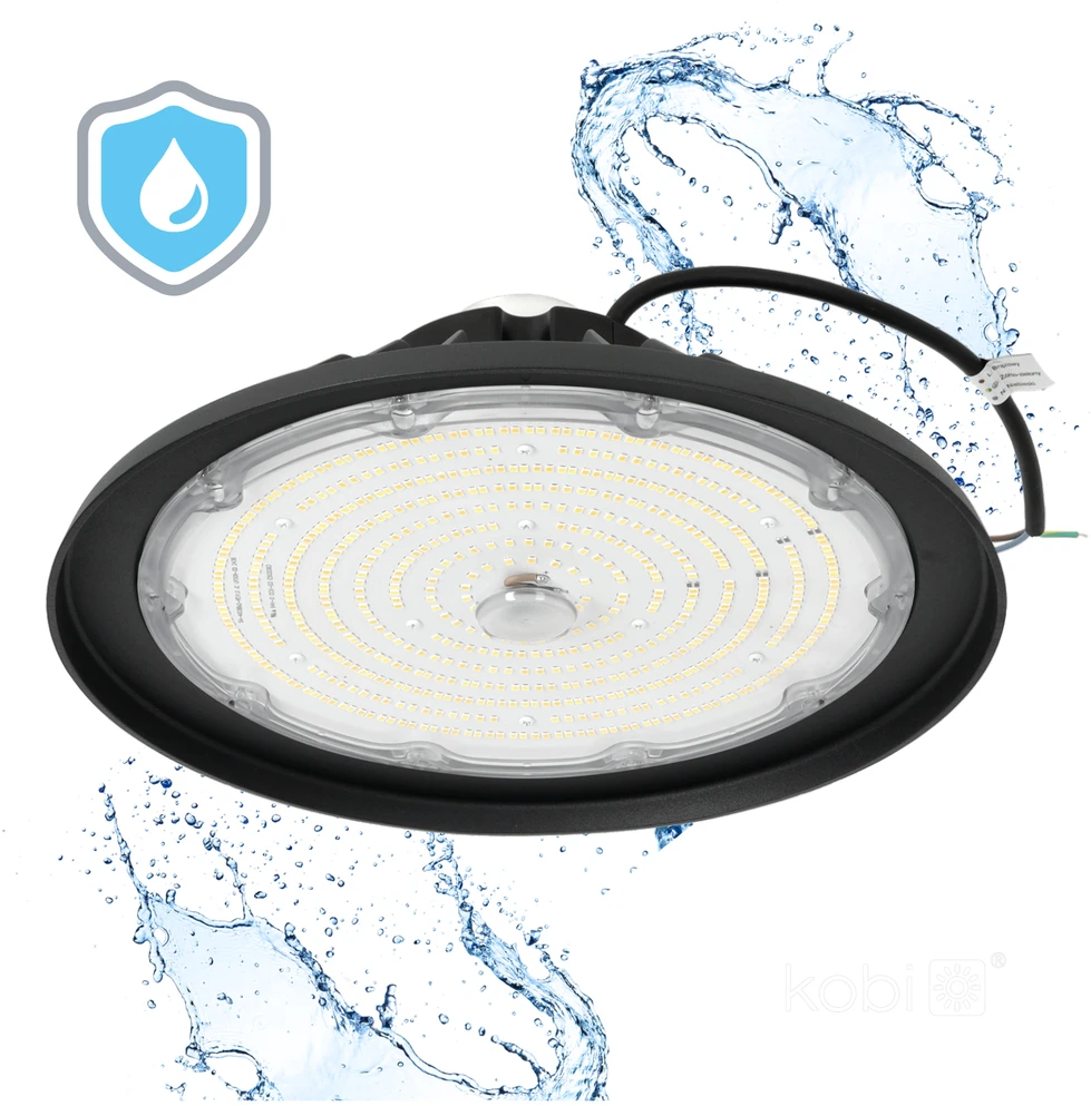 200W LED UFO šviestuvas RIO, juodas, 4000/5000K, IP66