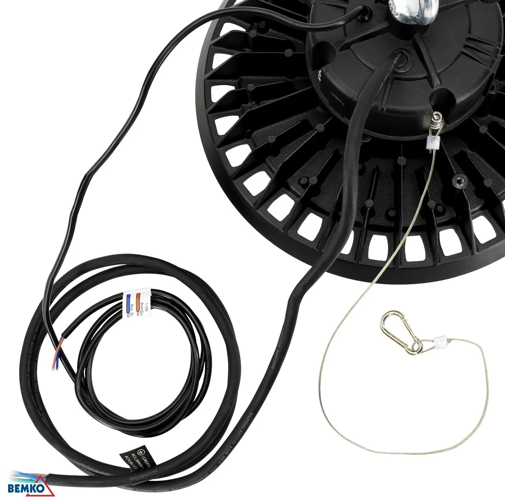 Luxmena 200W LED UFO šviestuvas ULTRAS, juodai pilkos sp., 4000K, IP65