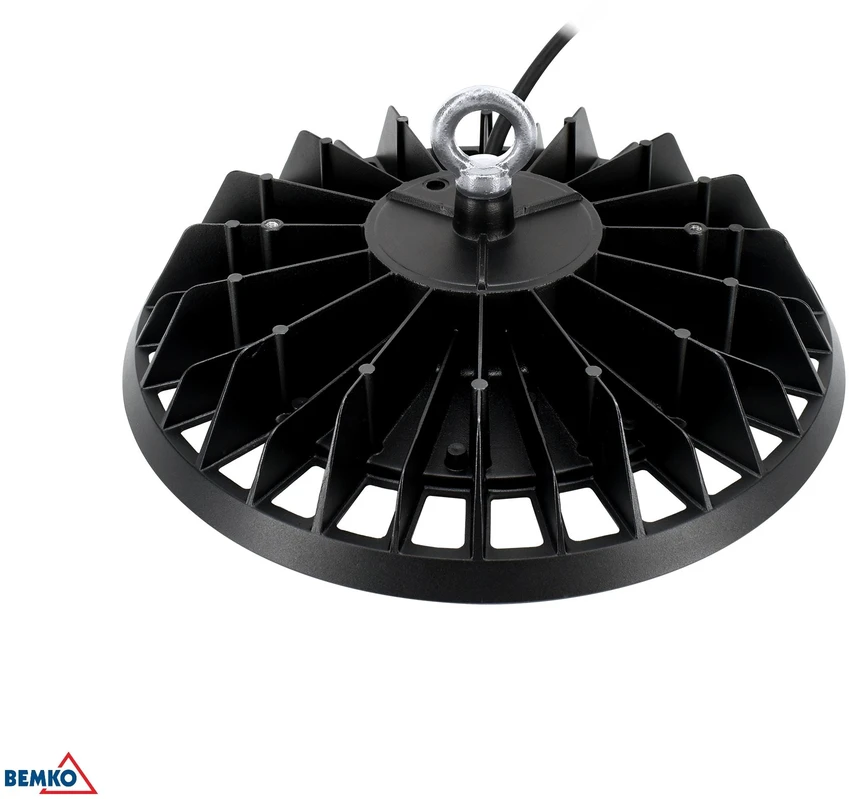 200W LED UFO šviestuvas VOYAGER, juodas, 4000K, IP65, 120°