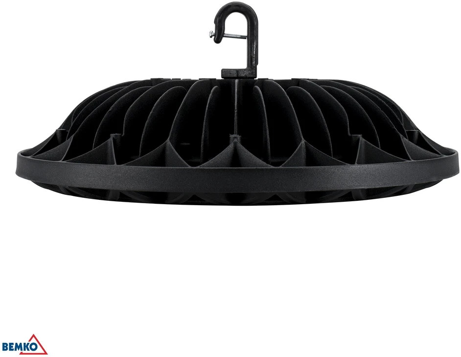 Bemko 200W LED UFO šviestuvas VOYAGER, juodas, 4000K, IP65, 110°