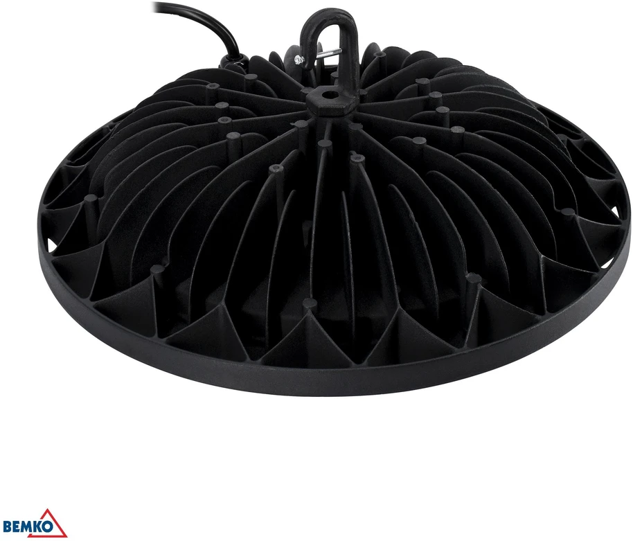 Bemko 200W LED UFO šviestuvas VOYAGER, juodas, 4000K, IP65, 110°