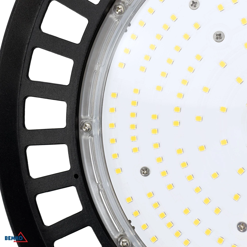 200W LED UFO šviestuvas VOYAGER, juodas, 4000K, IP65, 120°